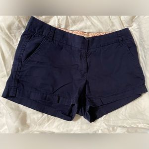 J. Crew Navy Chino Shorts Size 6